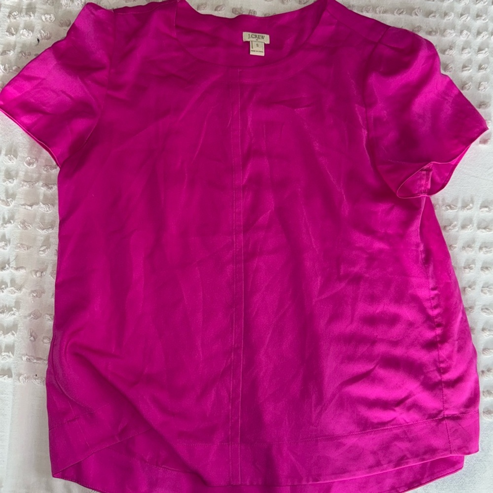 Barbie pink blouse from J.Crew, small